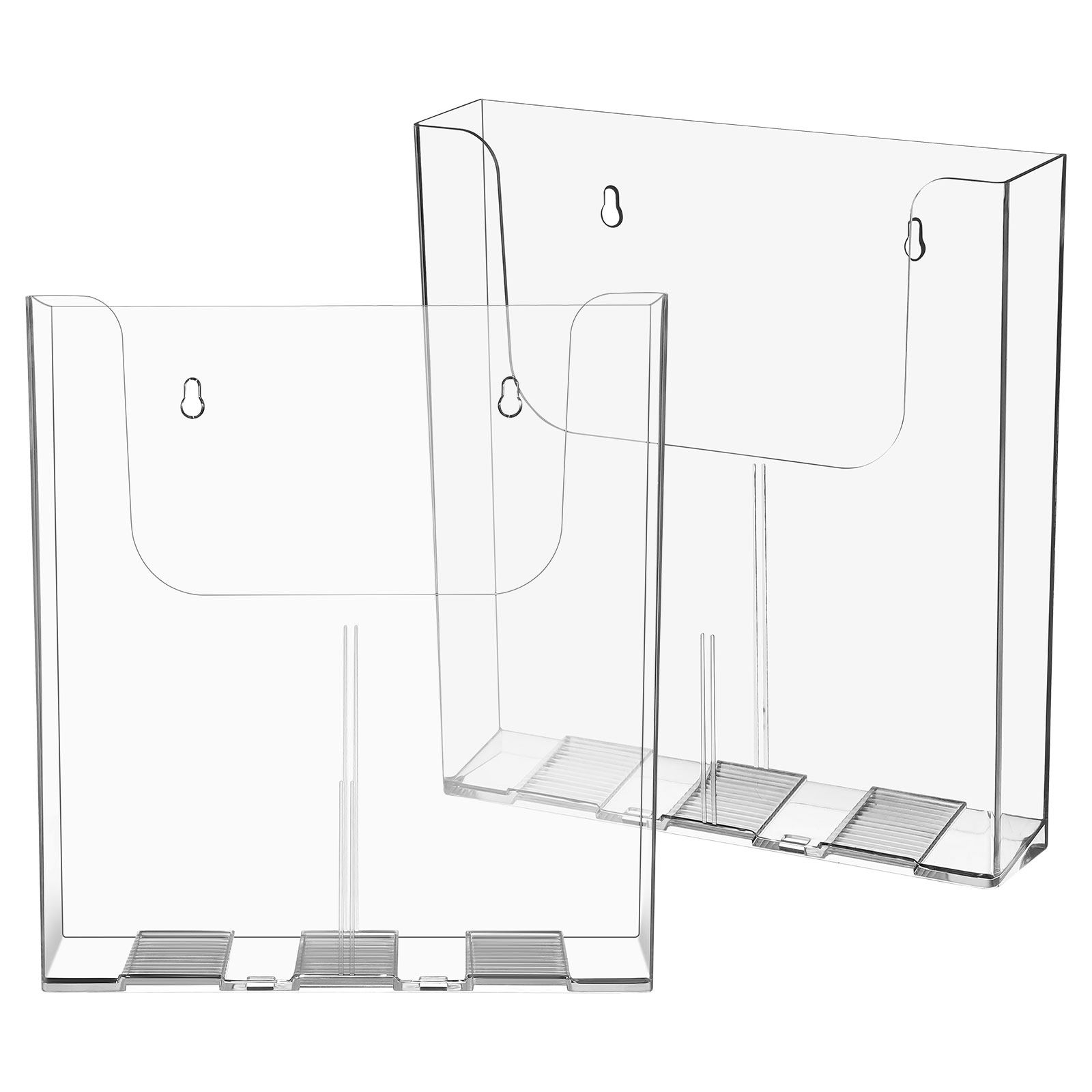 Magazine Holder Rack - 2 sztuki przezroczystych, akrylowych, montowanych na