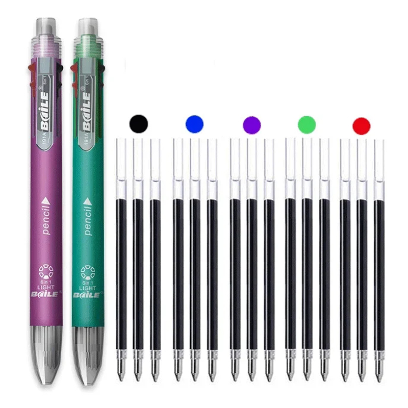 Staedtler Pencil Lumocolor - Zestaw długopisów wielokolorowych 6 w 1,