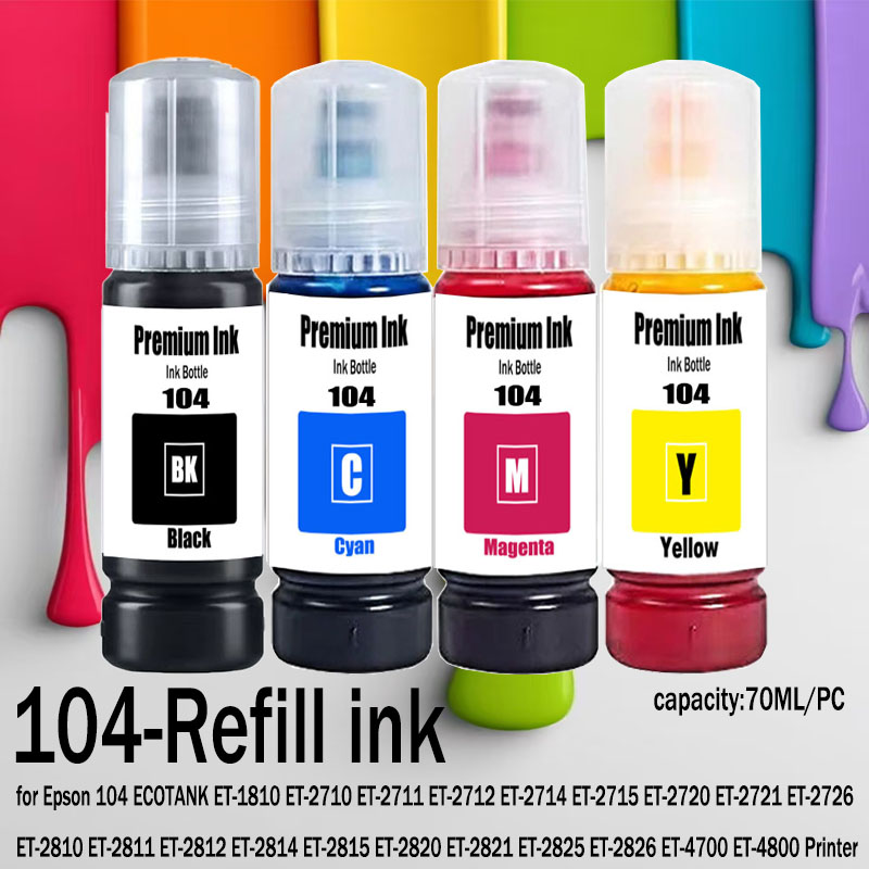 Fountain Pen Bottled Ink - 104 Premium Kolorowe Kompatybilne Butelki z