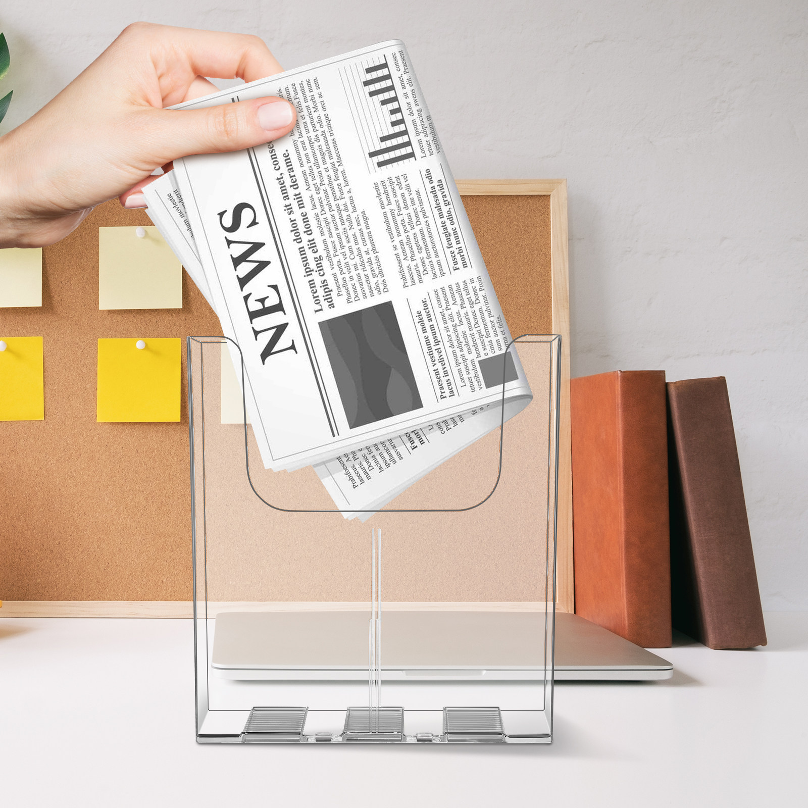 2 sztuki przezroczystych, akry – Magazine Holder Rack recenzja i cena