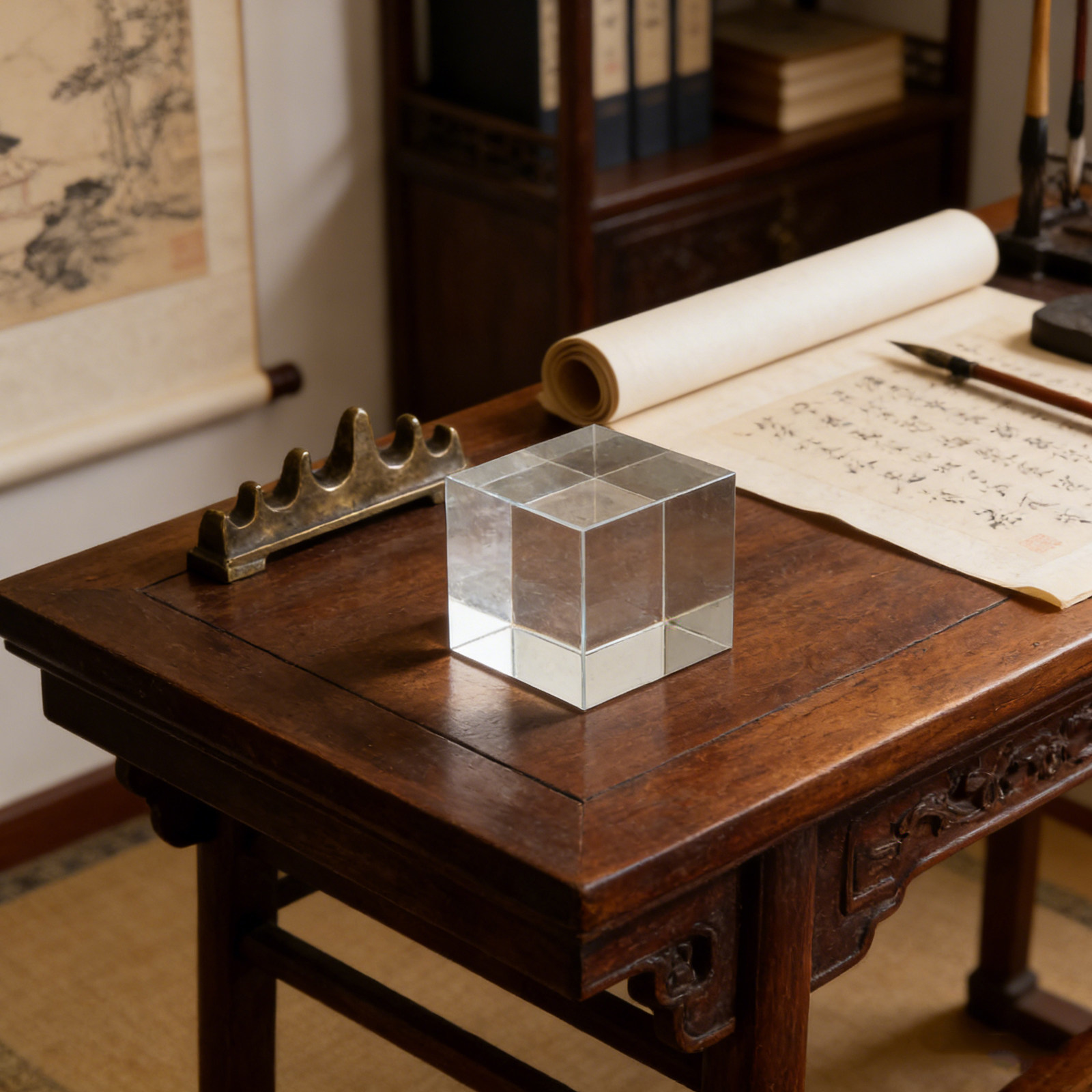 Kwadratowy, przezroczysty, kry – Book Weight Glass recenzja i cena