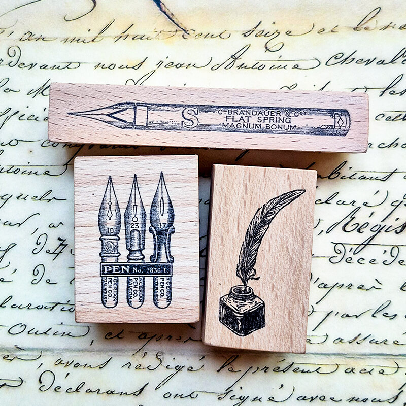 Scrapbooking, stempel, pióro w – Fountain Pen Bottled Ink recenzja i cena